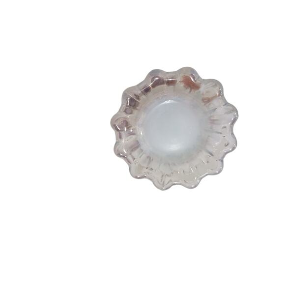 Fostoria White Opalescent Heirloom Glass candle holder. Luxurious, Classy - Picture 5 of 6